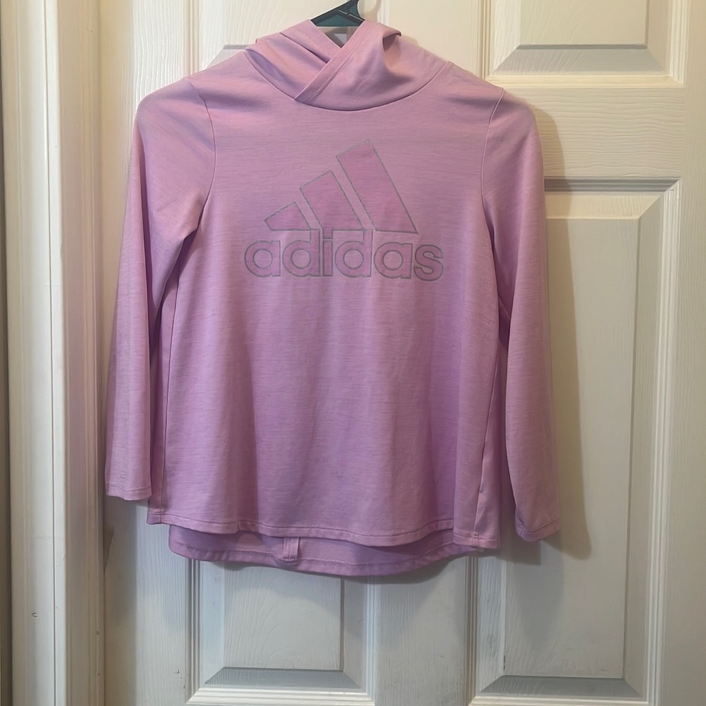 Adidas hooded athletic shirt
